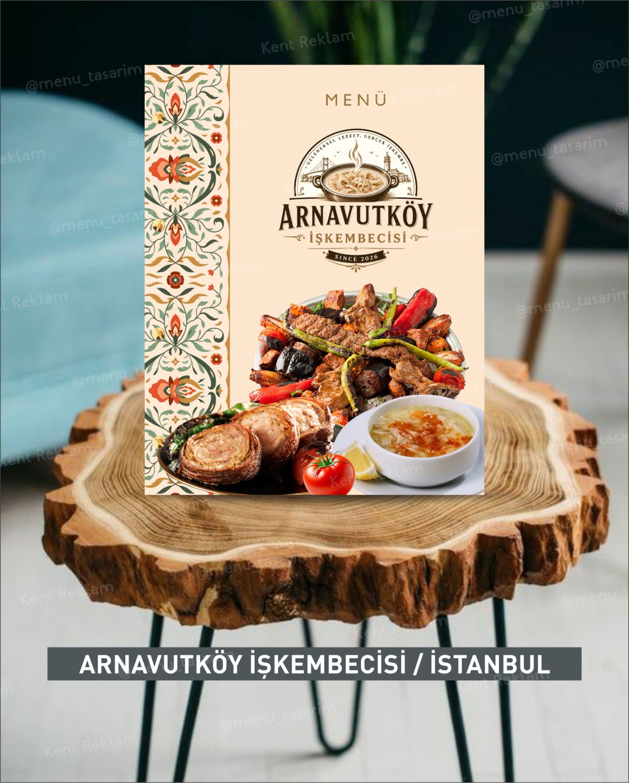 ARNAVUTKÖY ÇORBACISI kurumsal restoran cafe menü tasarımı ve baskısı