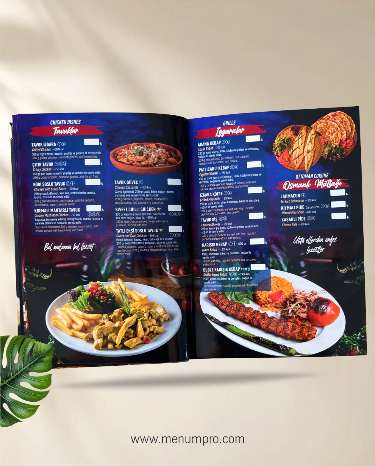 SAKA DA PERA  kurumsal restoran cafe menü tasarımı ve baskısı